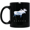Image of Alaska Day Moose Snowy Mountain Shirt