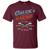 Image of Chuck's Garage funny long sleeve tee shirt