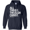 Image of All Things Through Christ T-Shirt: Scripture Bible Verse Tee