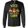Image of Comment on va pour les bonbons?Joli t - shirt d'Halloween.