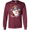 Image of Christmas Snowman Siberian husky Funny T-shirt