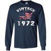 Image of American USA Flag Vintage 1972 Shirt 46th Birthday Gifts Tee