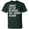 Image of Alzheimer's Awareness T-Shirt For Husbands Purple Ribbon Tee