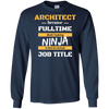 Image of Architect Ninja Job Career Gift T Shirt Student Occupation