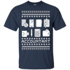 Image of Christmas Ugly Sweater Style T-shirt Gift For Accountant