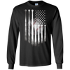 Image of Drapeau Américain Vintage Baseball Drapeau T-Shirt, Papa, Maman, Enfant T