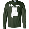 Image of Alabama Distressed Home State long sleeve t-shirt