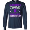 Image of ALZHEIMER'S comes with a husband who never gives up t shirt