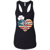Image of American Flag Nursing Heart National Nurse Week T-shirt