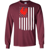 Image of American US Flag Rooster Chicken T Shirt-Funny Patriotic Tee