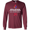 Image of Armenia Will Never Forget T-shirt for to show Armenian Pride