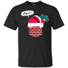 Image of Santa Stuck In Chimney T Shirt Funny Christmas Pocket Gift