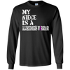 Image of Alzheimer's Awareness T Shirt For Nieces Purple Ribbon Tee