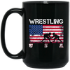 Image of American Flag Wrestling T-shirt