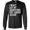 Image of Alzheimer's Awareness Tee For Grandfather Purple Ribbon Tees