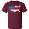 Image of American Flag LS T-Shirt 4th of July America Graphic Tee