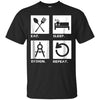 Image of Architect funny T Shirt Man Women Eat Sleep Design Tee