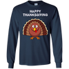 Image of "Happy Thanksgiving" Turkey Thanksgiving Funny T-Shirt
