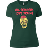 Image of Funny Halloween Teacher All Teachers Love Brains T Shirt