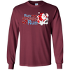 Image of Santa Running Shirt-Funny Merry Christmas & Holiday T shirt