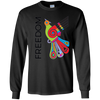 Image of "Freedom" Bright Colorful Bird Diversity Unity T-Shirt