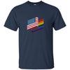 Image of American Gay Flag Shirt, LGBT America Pride, 4th of July Tee