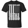 Image of American Flag No One Fights Alone Pride Ems Police T-Shirt