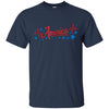 Image of America Heartbeat Shirt Red Blue Fourth of July Outfit Stars