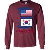 Image of Américain +Corée du Sud = Awesome Korean Flag Shirt