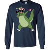 Image of T-Couronne de fierté américaine dinosaure les Etats-Unis tamponnant le T-shirt drôle