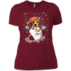Image of Christmas Snowman Beagle Funny T-shirt