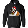 Image of Christmas St. Bernard Dog T-Shirt, Puppy Xmas Gift