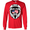 Image of American Flag Moto / Snowmobile Helmet T-Shirt