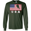 Image of Tee-shirt d'hockey sur glace de drapeau des Etats-Unis américain cadeau sportif patriote