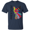 Image of "Freedom" Bright Colorful Bird Diversity Unity T-Shirt