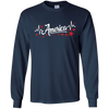 Image of America Heartbeat Red Shirt Fourth of July Outfit Stars