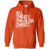 Image of All Things Through Christ T-Shirt: Scripture Bible Verse Tee