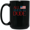 Image of All American Dude 4th of July Patriotic America USA Shirt LS
