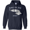 Image of AMERICAN Spirit Bald Eagle Long Sleeve T-shirt B & W Art
