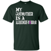 Image of Alzheimer's Awareness Tshirt For Godmother Purple Ribbon Tee