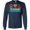 Image of Autisme, conscience, paix, amour, espoir, Puzzle, t - shirt.