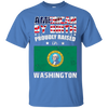 Image of American By Birth Proudly Raised In Washington Flag Shirt