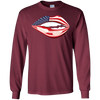 Image of American USA Flag Lips - Independence Day 4th July Shirt