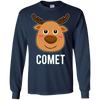 Image of T-shirt Santa Reindeer Comet T-shirt Costume de groupe de Noël