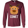 Image of T-shirt Santa Reindeer Comet T-shirt Costume de groupe de Noël