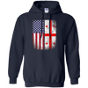 Image of American Georgian Flag T-shirt Georgia Republic Country
