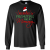 Image of Santas Promoting Me To Mommy Mom Christmas Maternity T-Shirt