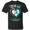Image of T-shirt de sensibilisation aux allergies - Je porte du sarcelle pour mon fils