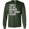 Image of Alzheimer's Awareness Shirt For Nephews Purple Ribbon Tee