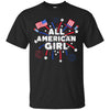 Image of All American Girl Cute Patriotic 4th Of July T-Shirt